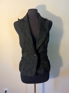 Sunny Leigh Corporate Goth Patterned Vest